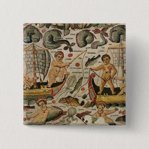 Bóton Quadrado 5.08cm Triumph de Netuno e de Amphitrite