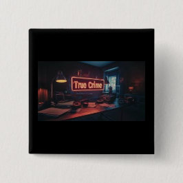 Bóton Quadrado 5.08cm True Crime Button
