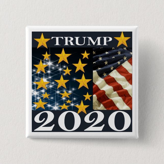 BÓTON QUADRADO 5.08CM TRUMP 2020 (Frente)