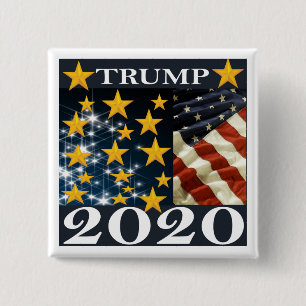 BÓTON QUADRADO 5.08CM TRUMP 2020