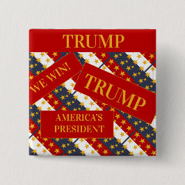 BÓTON QUADRADO 5.08CM TRUMP 2024
