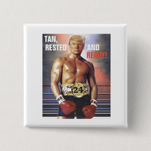 Bóton Quadrado 5.08cm Trump 2024