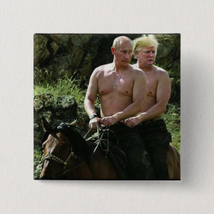 BÓTON QUADRADO 5.08CM TRUMP ADORA PUTIN