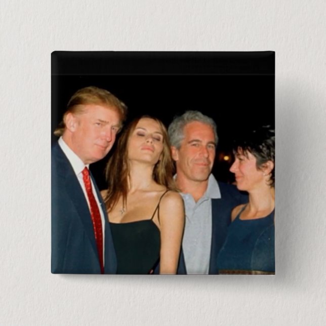 Bóton Quadrado 5.08cm Trump Button (Frente)