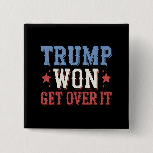 Bóton Quadrado 5.08cm Trump Ganhou Aceite Isso 2024