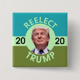 Bóton Quadrado 5.08cm Trunfo do Re-Elect