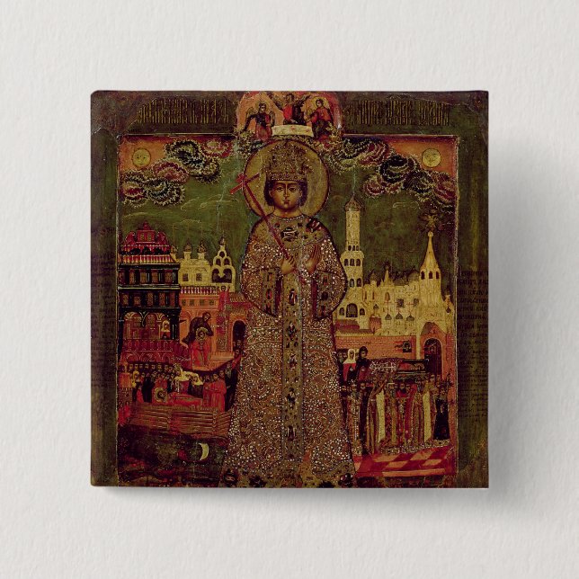 Bóton Quadrado 5.08cm Tsarevitch Dmitry Ivanovich (Frente)