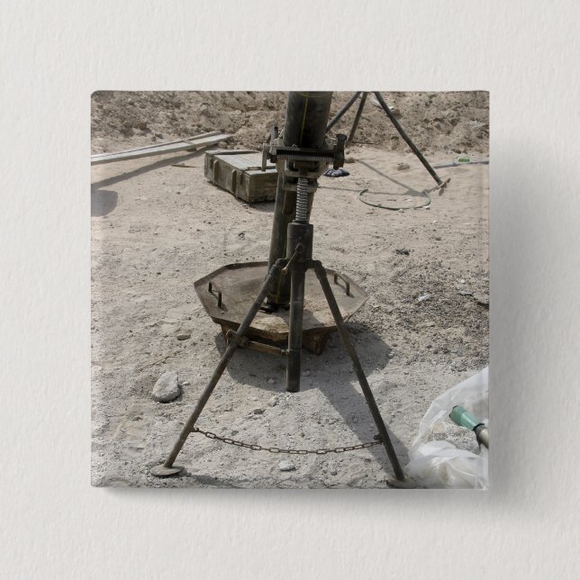 Bóton Quadrado 5.08cm Tubos de alcatrão (Frente)