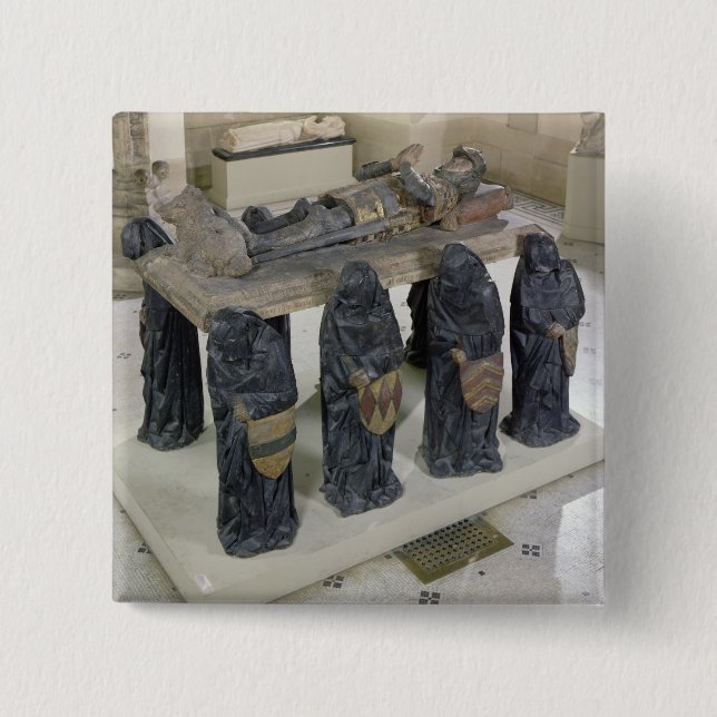 Bóton Quadrado 5.08cm Túmulo do pote de Philippe (Frente)