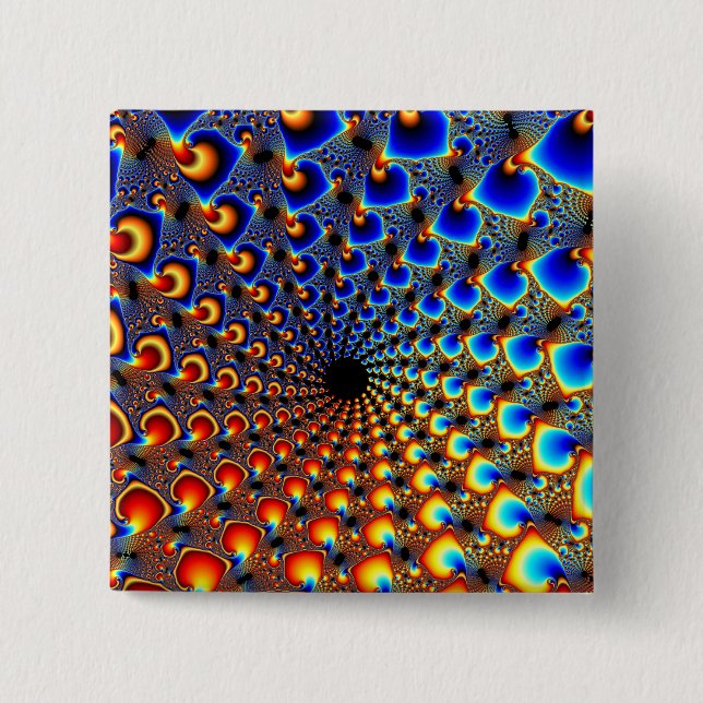 Bóton Quadrado 5.08cm Tunel (Frente)