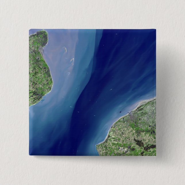 Bóton Quadrado 5.08cm Túnel do Canal (Frente)