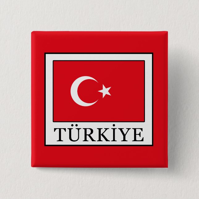 Bóton Quadrado 5.08cm Türkiye (Frente)