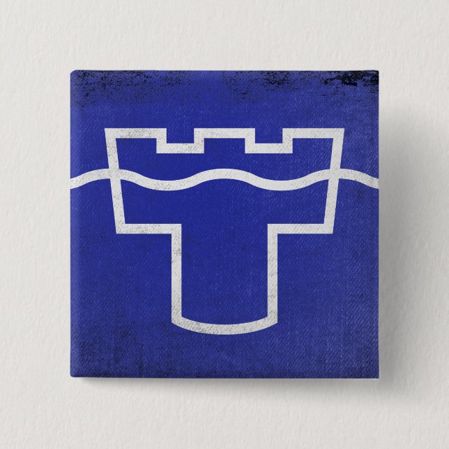 Bóton Quadrado 5.08cm Tyne e Visto (Frente)