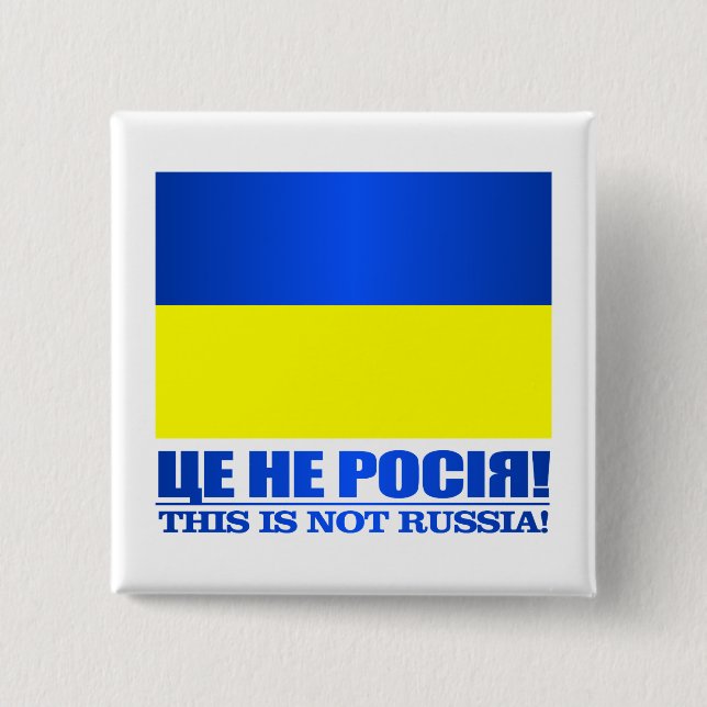 Bóton Quadrado 5.08cm Ucrânia ( (Frente)