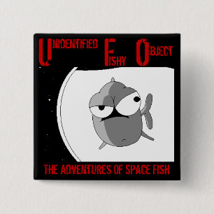 Bóton Quadrado 5.08cm UFO (crachá)