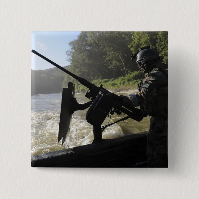 Bóton Quadrado 5.08cm Um artesanato de guerra especial (Frente)