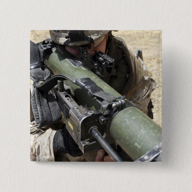 Bóton Quadrado 5.08cm Um assaltante (Frente)