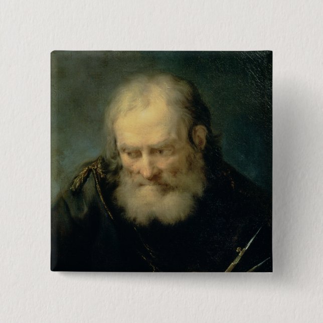 Bóton Quadrado 5.08cm Um astrónomo (Frente)