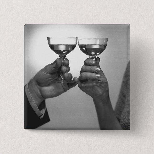 Bóton Quadrado 5.08cm Um brinde (Frente)