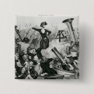 Bóton Quadrado 5.08cm Um concerto de Hector Berlioz