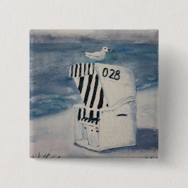 Bóton Quadrado 5.08cm Um dia ao mar