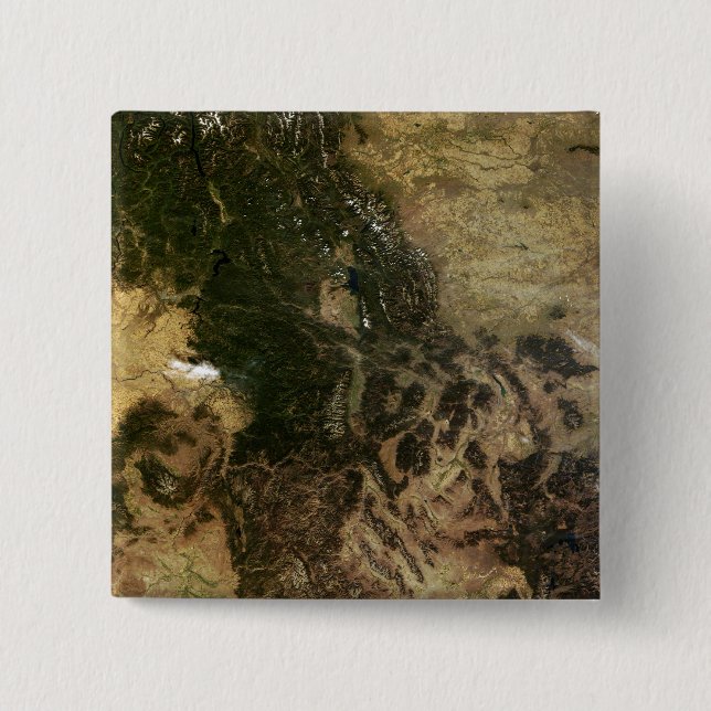 Bóton Quadrado 5.08cm Um dia relativamente claro (Frente)