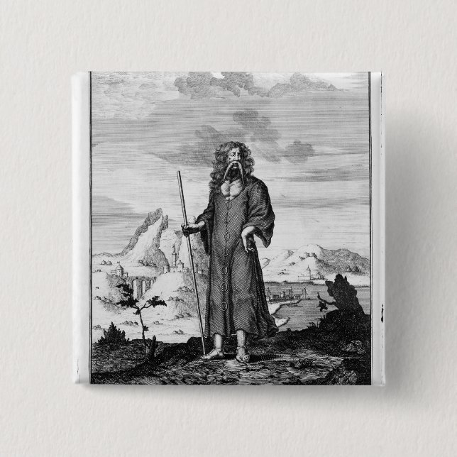 Bóton Quadrado 5.08cm Um Druid (Frente)