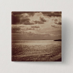 Bóton Quadrado 5.08cm Um efeito do Sun, Normandy c.1857 (foto do sepia