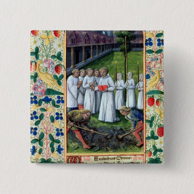 Bóton Quadrado 5.08cm Um enterro (Frente)