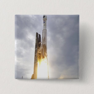 Bóton Quadrado 5.08cm Um foguete unido do atlas V de Alliance do