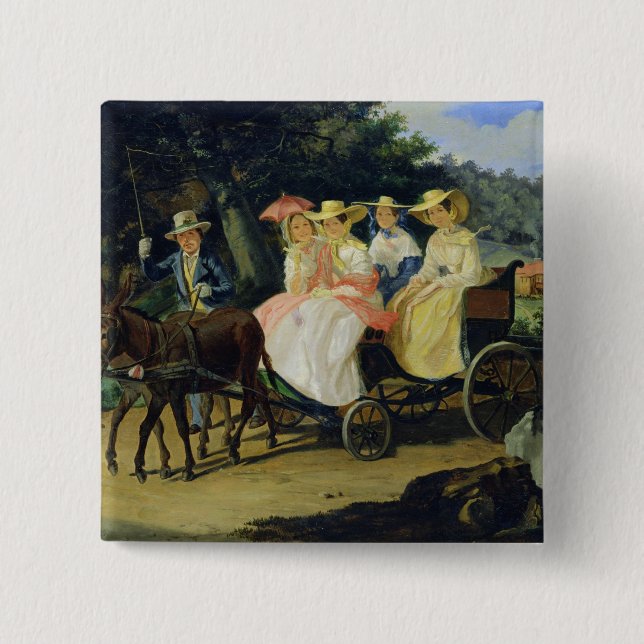 Bóton Quadrado 5.08cm Um funcionamento, 1845-46 (Frente)