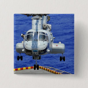 Bóton Quadrado 5.08cm Um helicóptero CH-46E Sea Knight