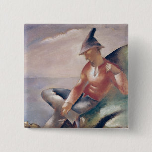 Bóton Quadrado 5.08cm Um homem