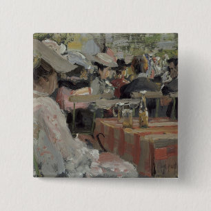 Bóton Quadrado 5.08cm Um jardim Restaurante, 1906
