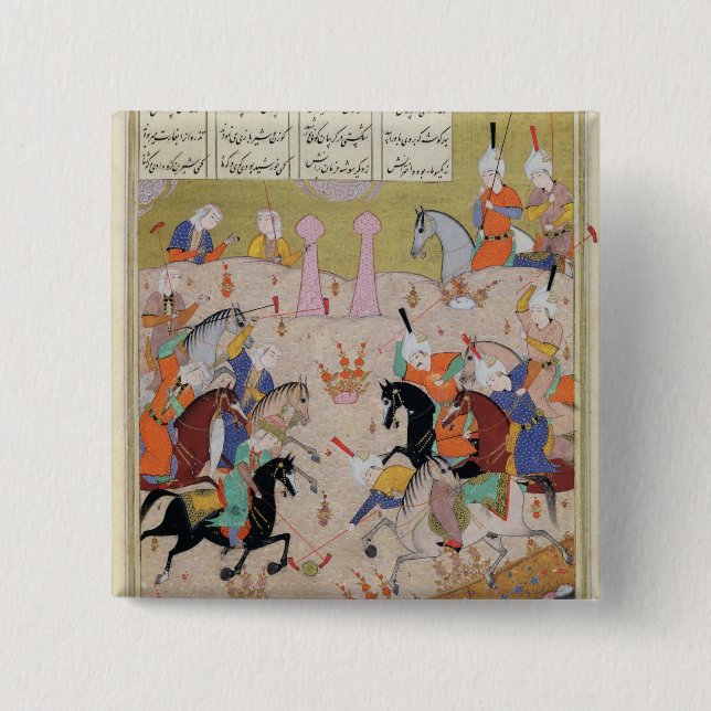 Bóton Quadrado 5.08cm Um jogo do polo (Frente)