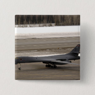 Bóton Quadrado 5.08cm Um lanceiro de B-1B executa um toque - e - vai