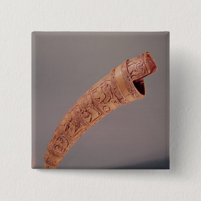 Bóton Quadrado 5.08cm Um oliphant, do tesouro de St. Sernin (Frente)