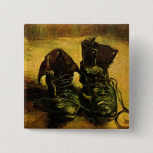 Bóton Quadrado 5.08cm Um par de Calçados de Vincent van Gogh