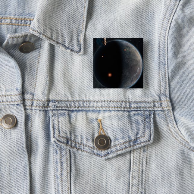 Bóton Quadrado 5.08cm Um Planeta Semelhante À Terra Rico Em Carbono E Se (In Situ)