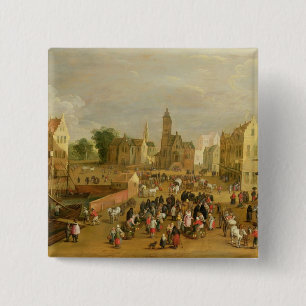 Bóton Quadrado 5.08cm Um porto