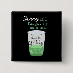 Bóton Quadrado 5.08cm Um Pouco De Mente