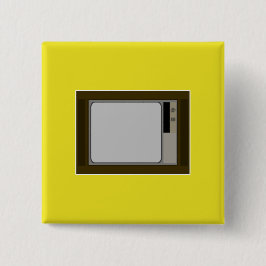 Bóton Quadrado 5.08cm Um pouco dos anos 60.