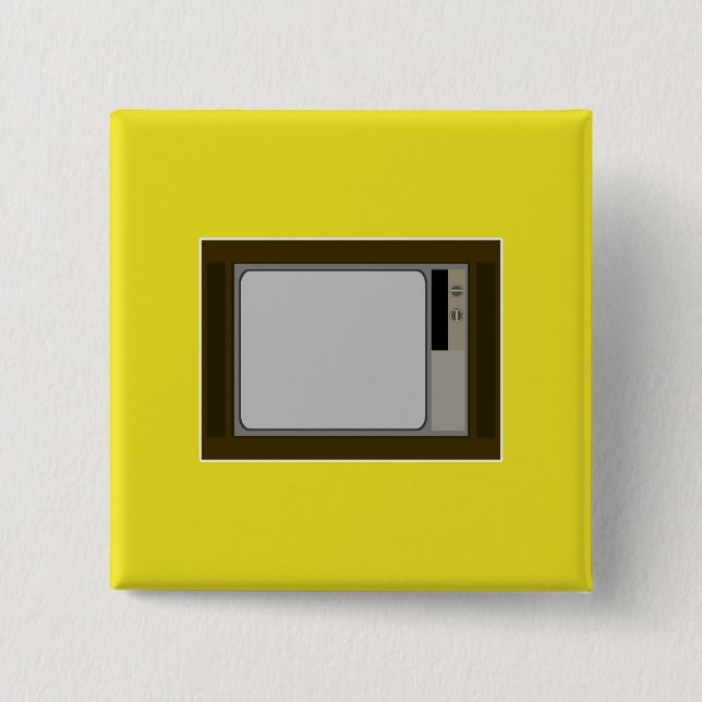 Bóton Quadrado 5.08cm Um pouco dos anos 60. (Frente)