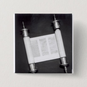 Bóton Quadrado 5.08cm Um rolo hebreu