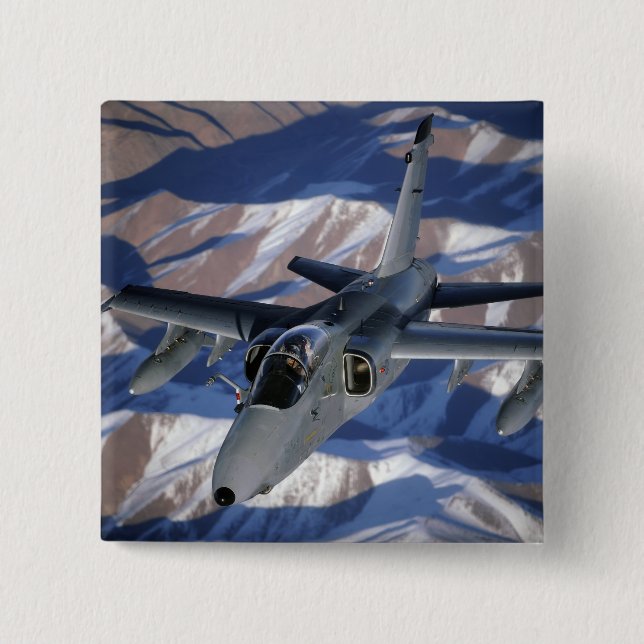 Bóton Quadrado 5.08cm Uma AMX italiana se desconecta (Frente)