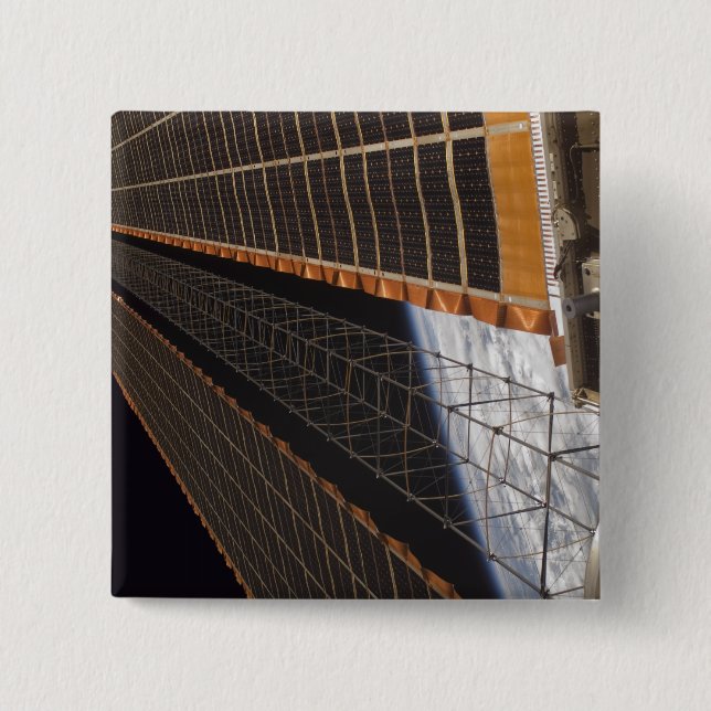 Bóton Quadrado 5.08cm Uma asa de matriz solar (Frente)