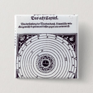 Bóton Quadrado 5.08cm Uma carta astrológica pessoal