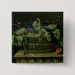 Bóton Quadrado 5.08cm Uma cesta das uvas