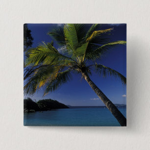 Bóton Quadrado 5.08cm Uma das melhores praias do mundo; Trunk Bay em