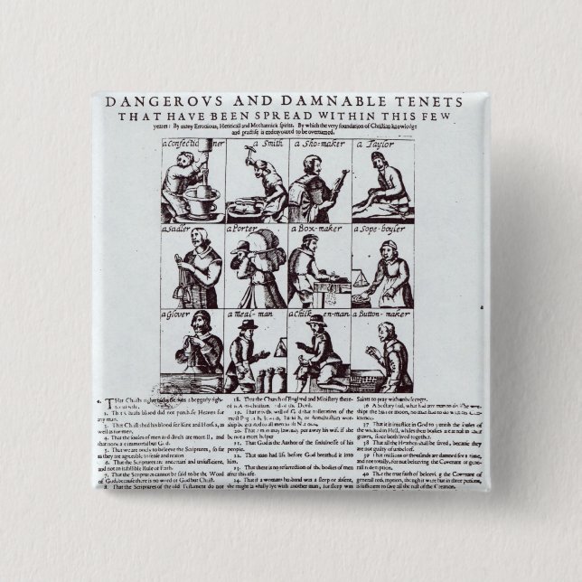 Bóton Quadrado 5.08cm Uma descoberta do mais perigoso (Frente)